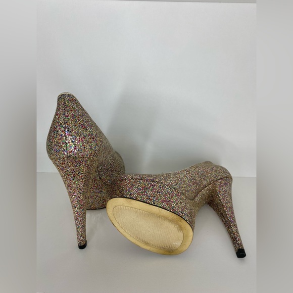 Enzo Angiolini Glitter Multicoloured High Heels Size 7 - Picture 6 of 6